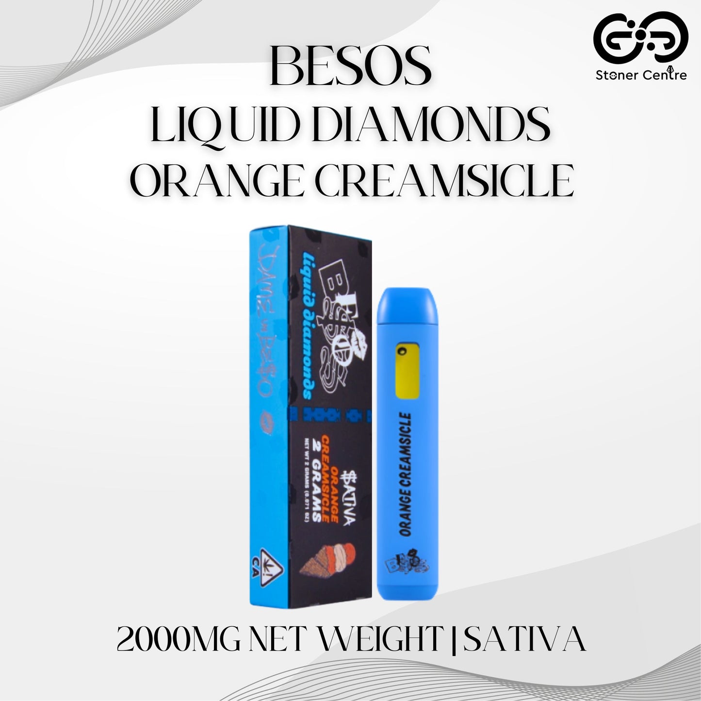 BESOS - LIQUID DIAMONDS 2.0ML | ORANGE CREAMSICLE : SATIVA