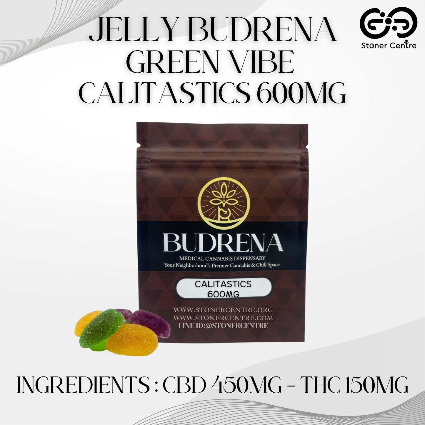 JELLY BUDRENA GREEN VIBE | CALITASTICS 600MG