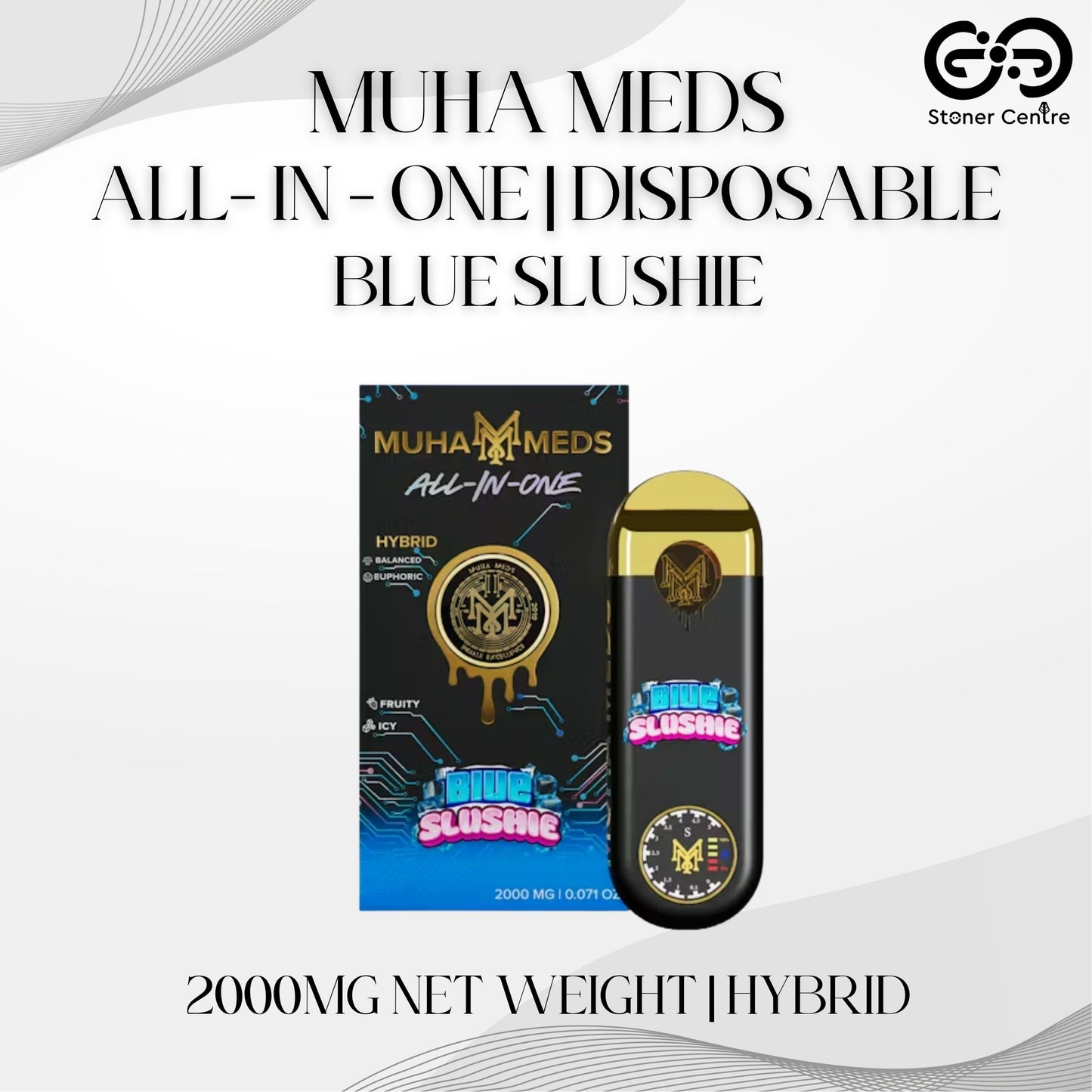 MUHA MEDS ALL - IN - ONE DISPOSABLE 2.0MG | BLUE SLUSHIE : HYBRID