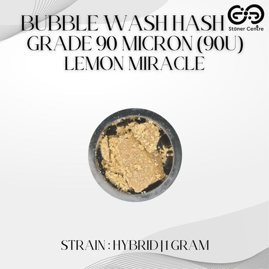 BUBBLE WASH HASH | GRADE 90 MICRON (90U) - LEMON MIRACLE : HYBRID