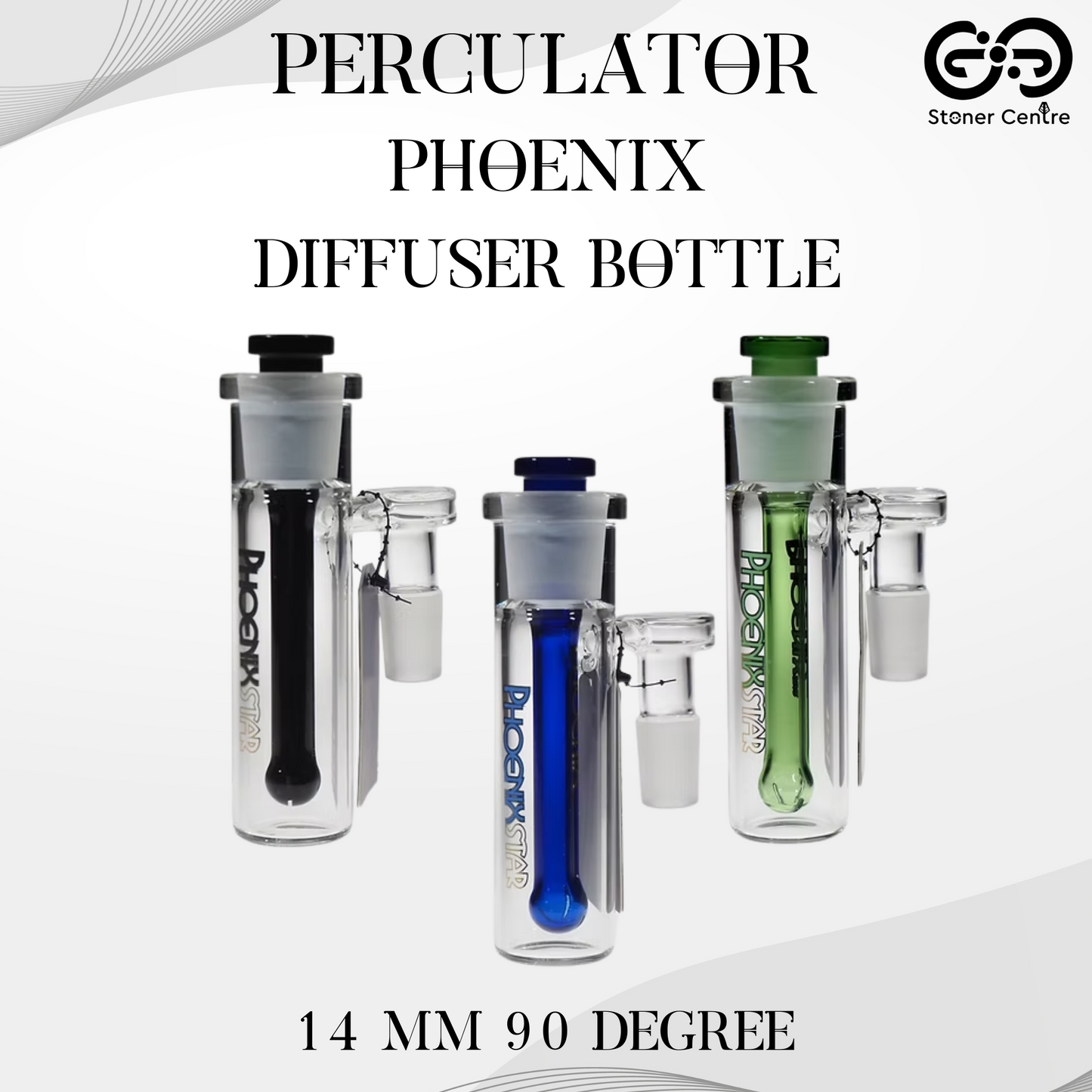 PERCULATOR | PHOENIX DIFFUSER PERCULATOR BOTTLE 14 MM 90 DEGREE