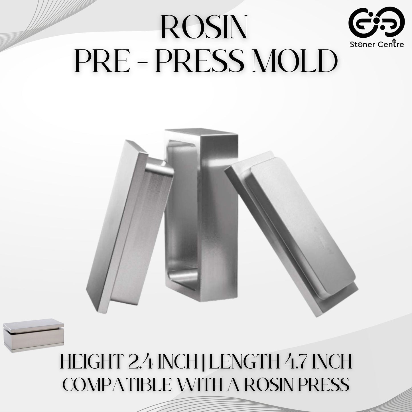 EXTRACTION TOOLS | ROSIN - PRE - PRESS MOLD 2.4x4.7 INCH