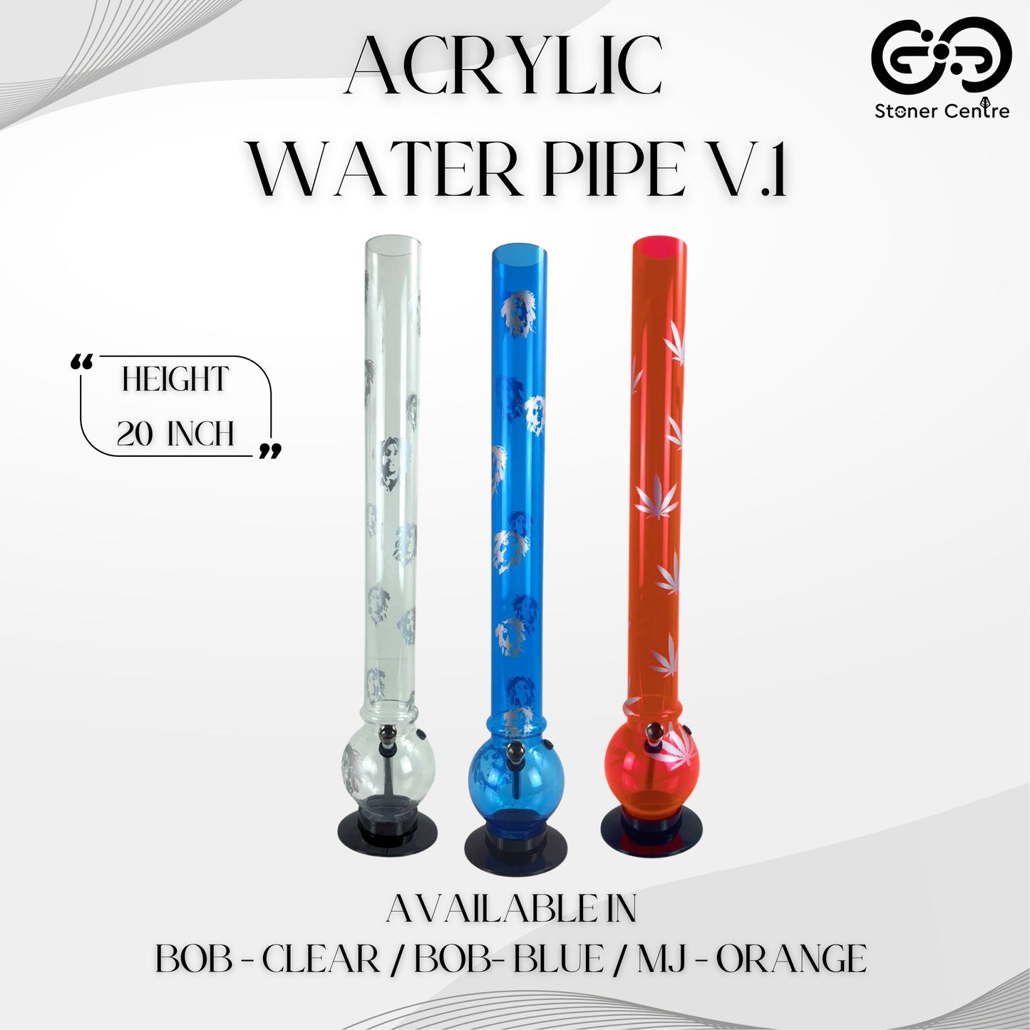 Acrylic Bong | Acrylic Water Pipe 20 Inch V.1