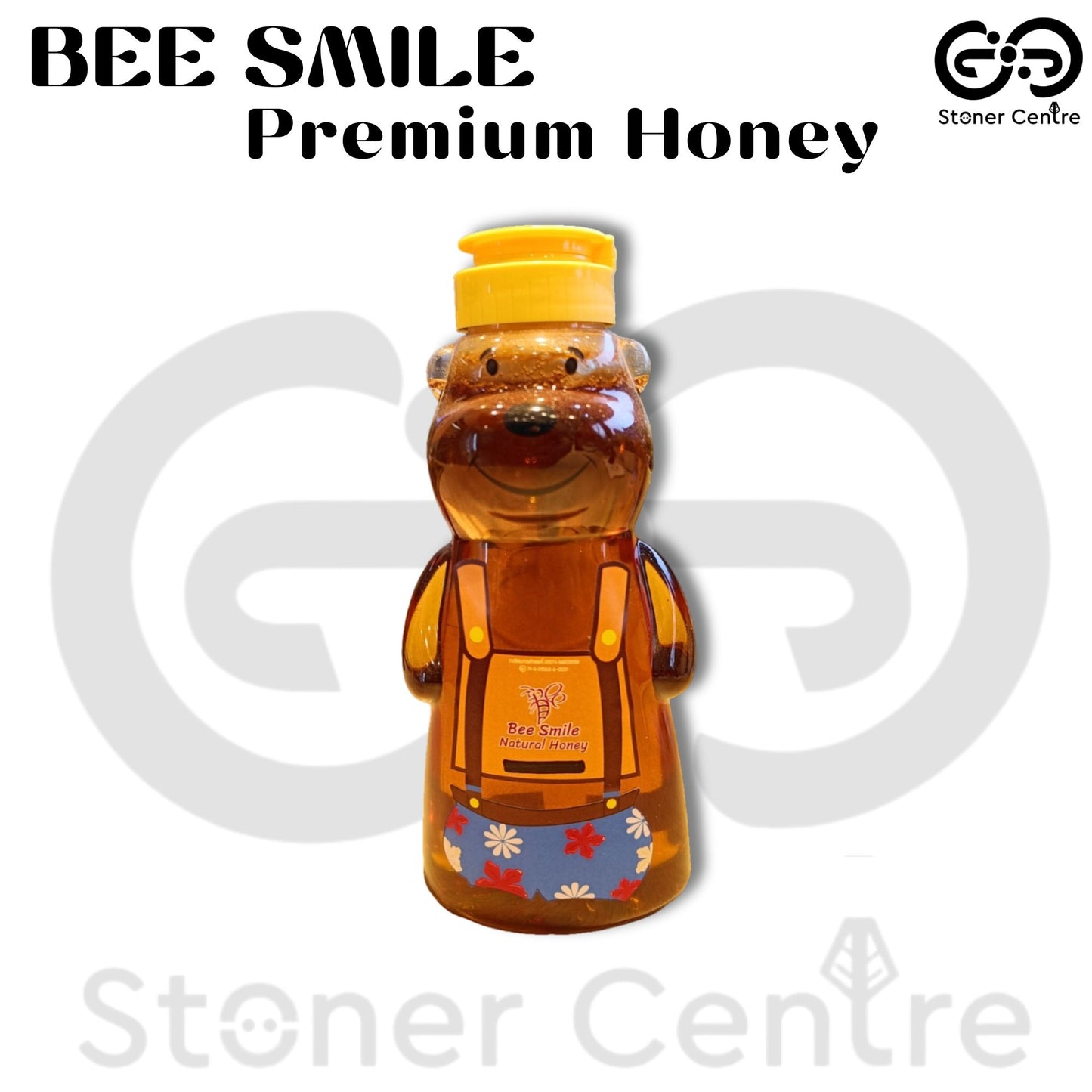 Bee Smile🐝 Premium Natural Honey 100% Pure 380 ml.| น้ำผึ้งธรรมชาติแท้ 100% ขวดหมี ขนาด 380 มล.