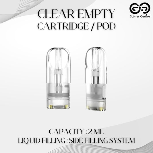 2ML CLEAR EMPTY CARTRIDGE / POD