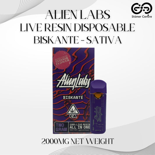 ALIEN LABS LIVE RESIN DISPOSABLE 2.0ML | BISKANTE : SATIVA