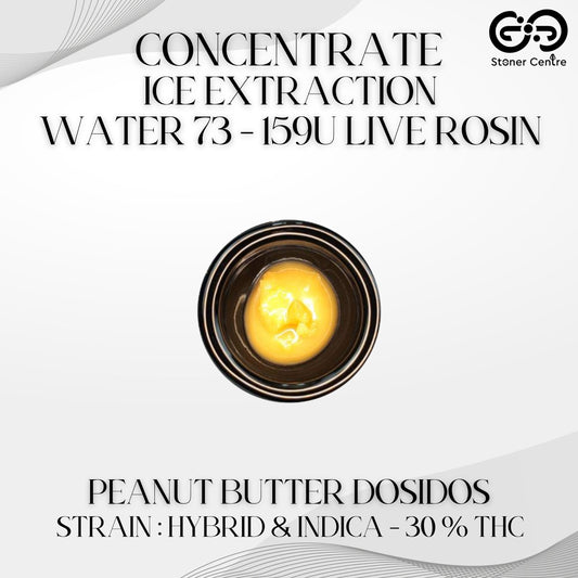 CONCENTRATE - ICE EXTRACTION WATER 73 - 159U LIVE ROSIN | TIER 2 - PEANUT BUTTER DOSIDOS