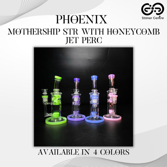 Glass Bong | PHOENIX MOTHERSHIP STR WITH HONEYCOMB JET PERC