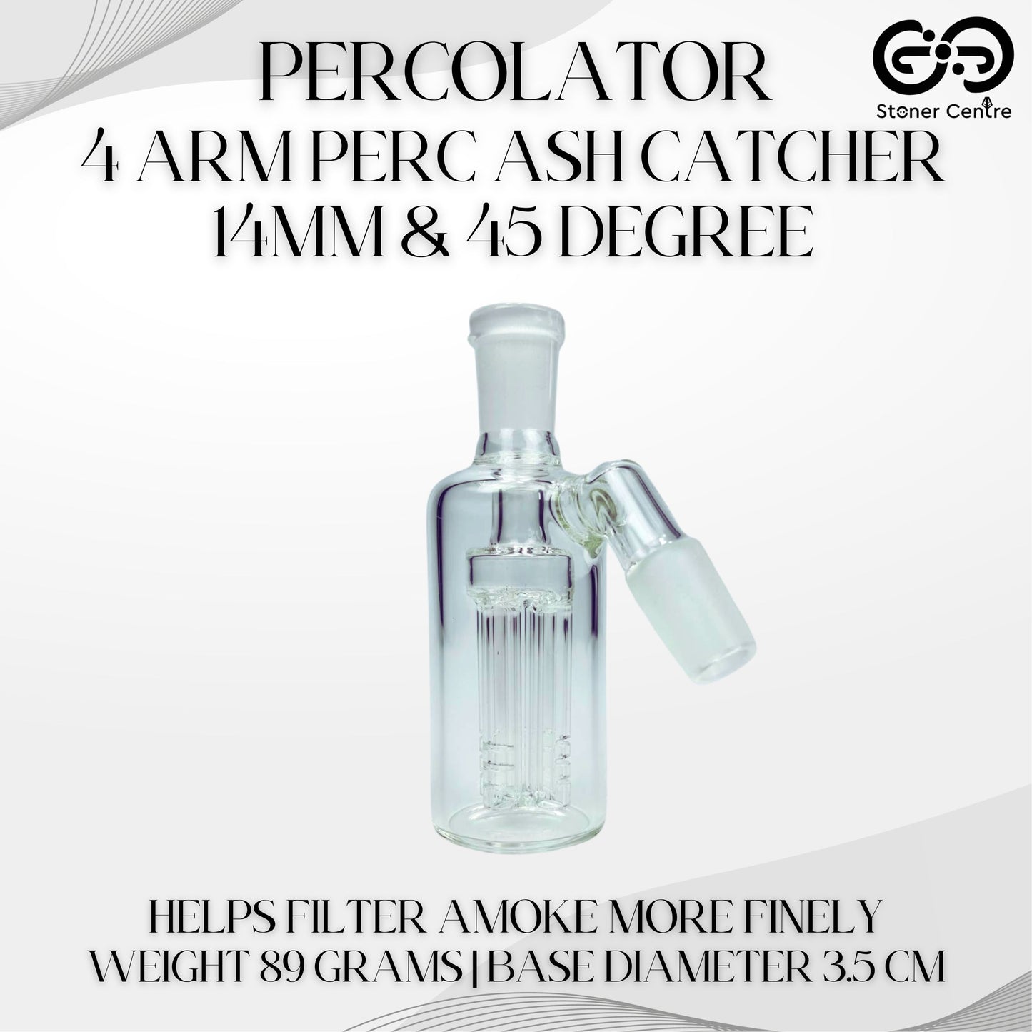 PERCULATOR | 4 ARM PERCULATOR 14 MM 45 DEGREE
