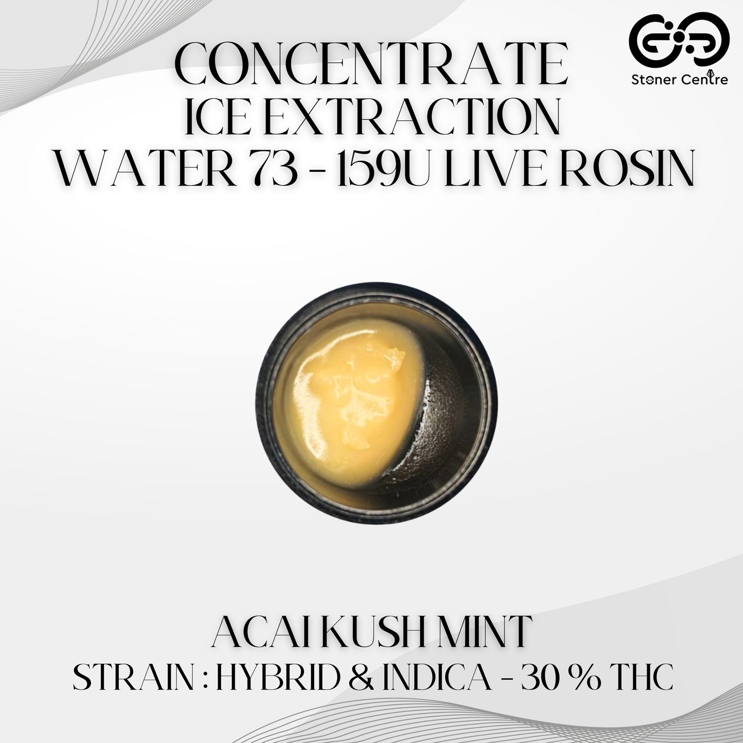 CONCENTRATE - ICE EXTRACTION WATER 73 - 159U LIVE ROSIN | ACAI KUSH MINT