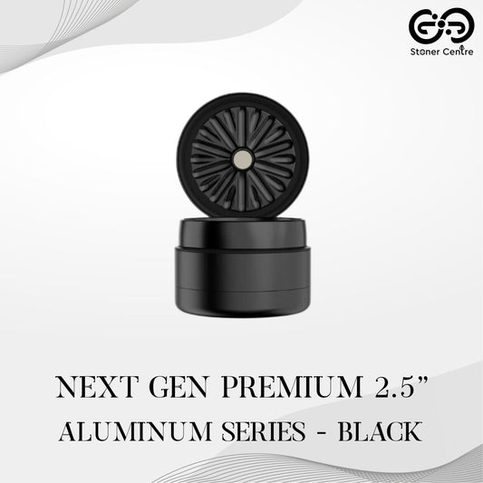 FLOWER MILL | NEXT GEN PREMIUM 2.5" ALUMINUM SERIES - BLACK