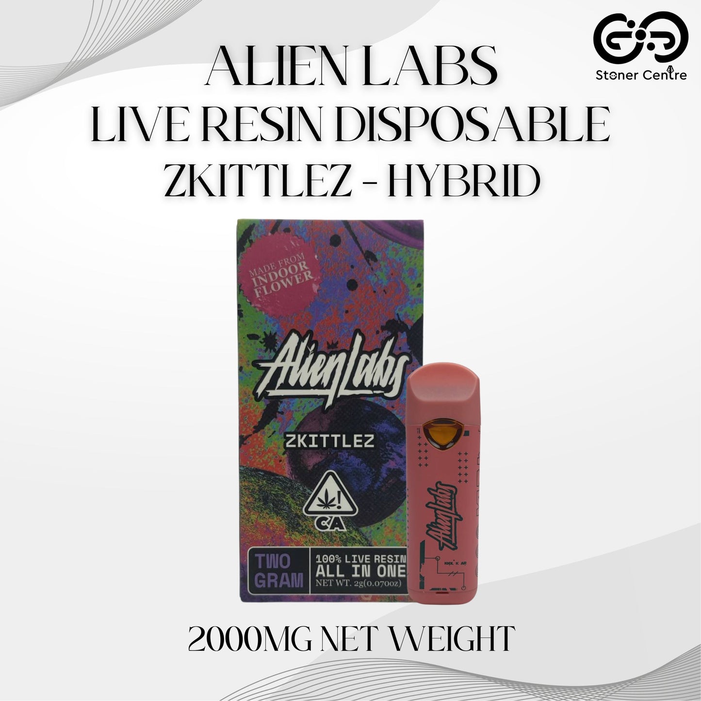 ALIEN LABS LIVE RESIN DISPOSABLE 2.0ML | ZKITTLEZ : HYBRID
