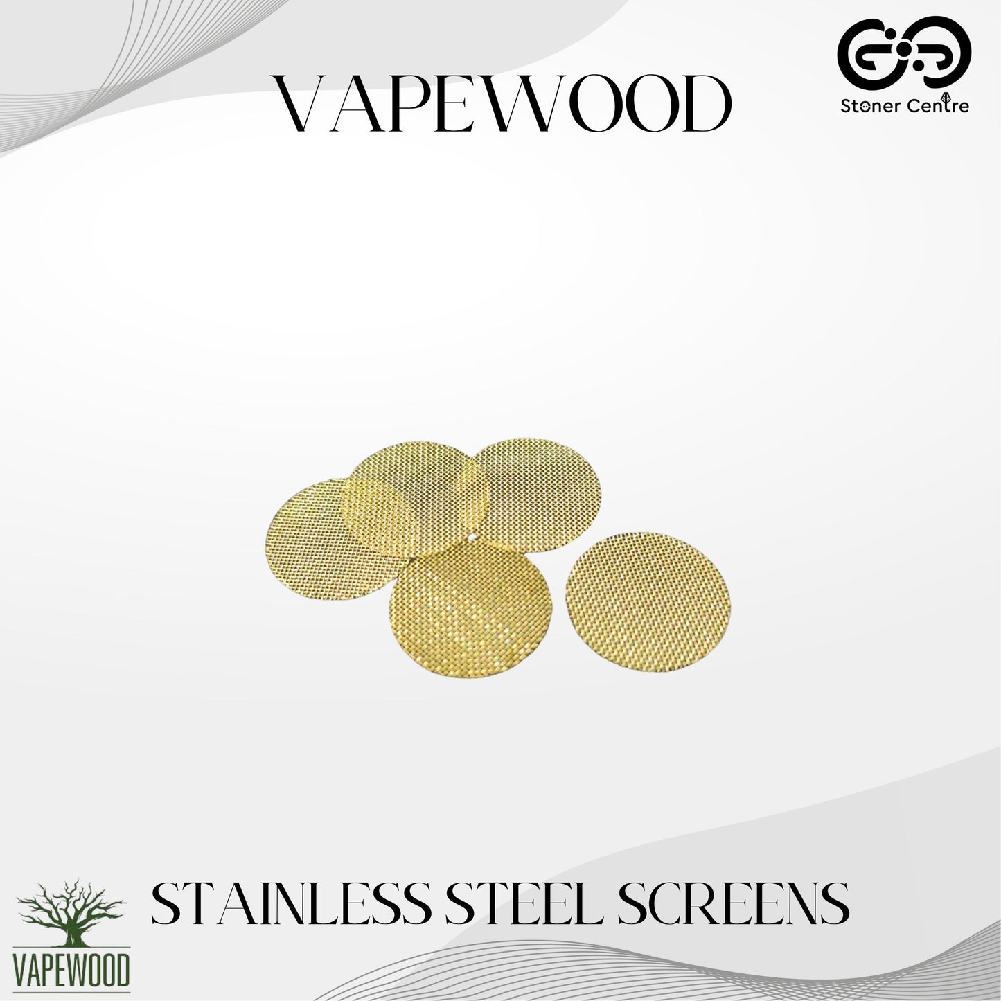 VAPEWOOD | STAINLESS STEEL SCREENS (5 PACK)