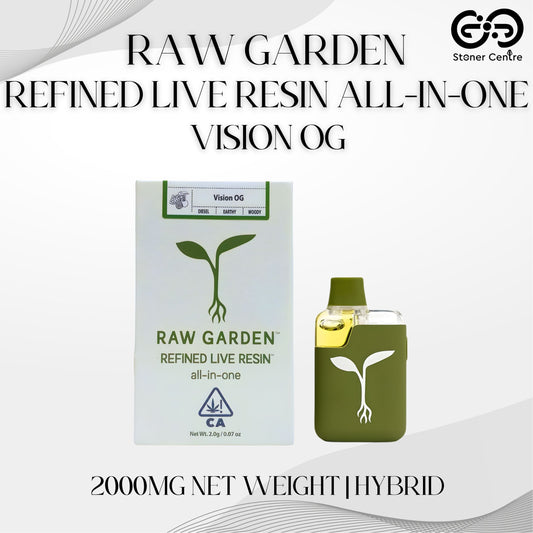 RAW GARDEN - REFINED LIVE RESIN ALL-IN-ONE 2.0ML | VISION OG : HYBRID