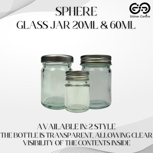 GLASS JAR | SPHERE GLASS JAR - 20ML / 60ML
