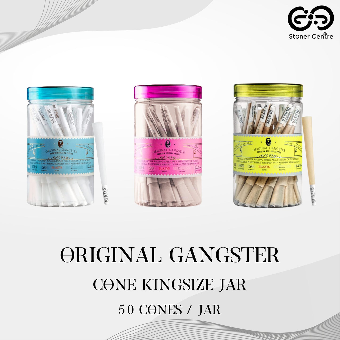 ROLLING PAPER | ORIGINAL GANGSTER CONE KINGSIZE JAR