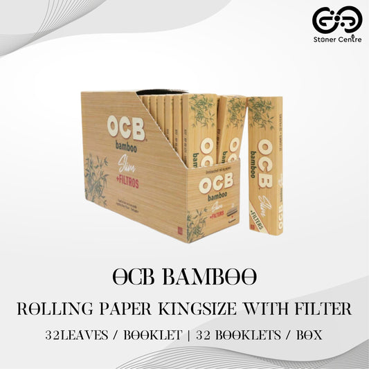 ROLLING PAPER | OCB BAMBOO KINGSIZE WITH FILTER ROLLING PAPER