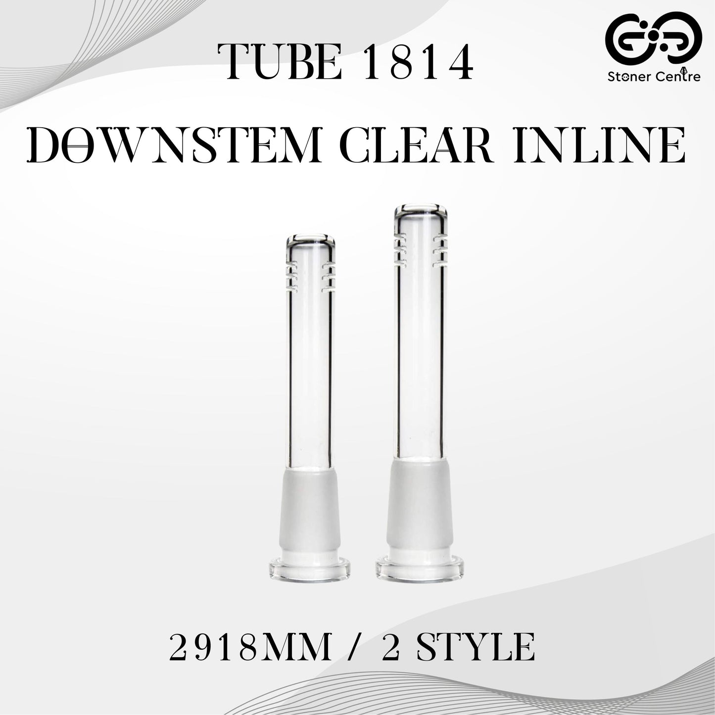 GLASS TUBE | TUBE DOWNSTEM CLEAR INLINE 2918MM