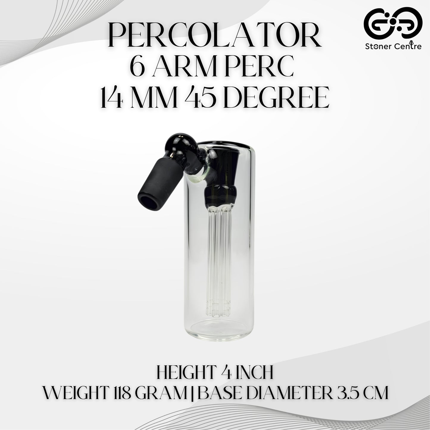 PERCOLATOR | 6 ARM PERCOLATOR 14 MM 45 DEGREE