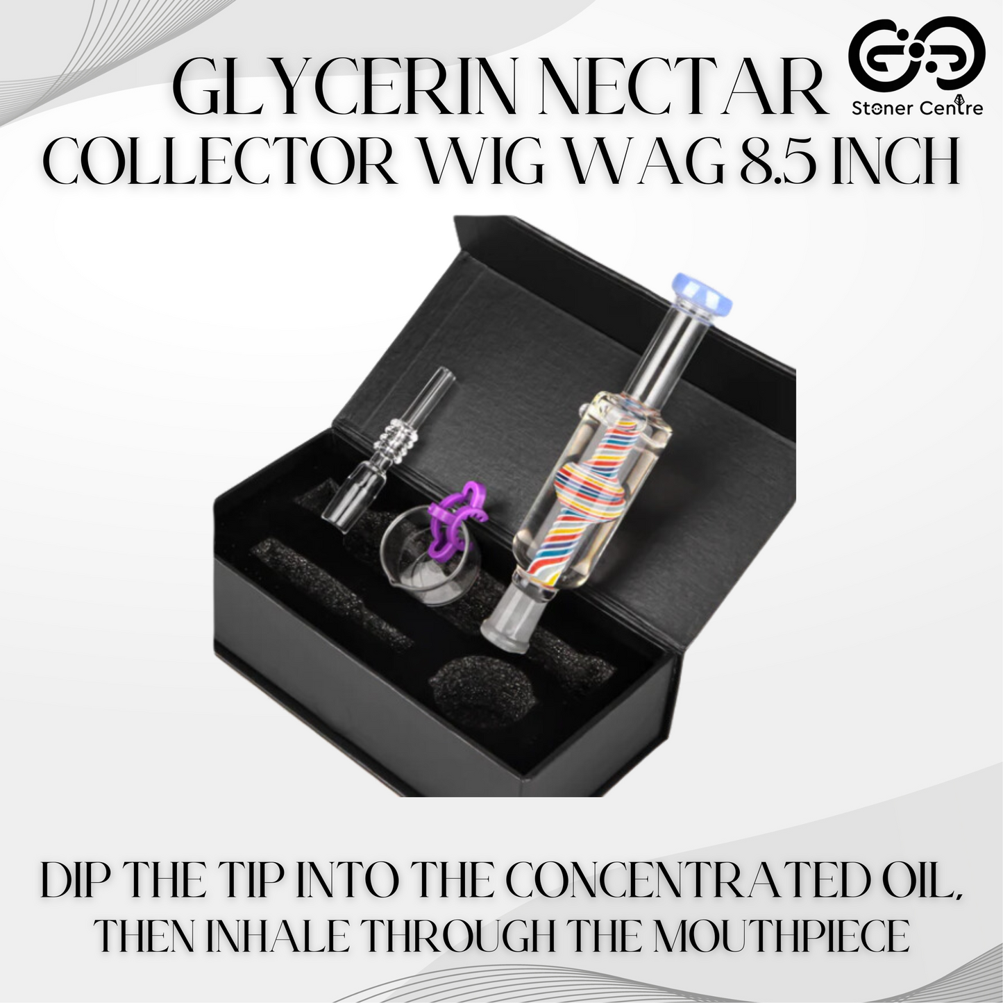 NECTAR COLLECTOR | GLYCERIN NECTAR COLLECTOR WIG WAG 8.5 INCH