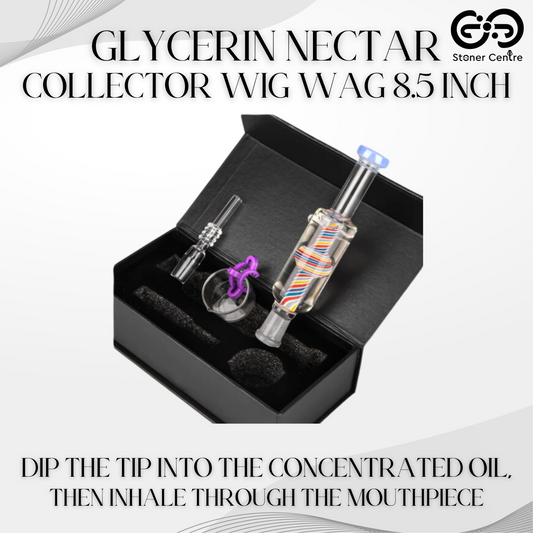 NECTAR COLLECTOR | GLYCERIN NECTAR COLLECTOR WIG WAG 8.5 INCH