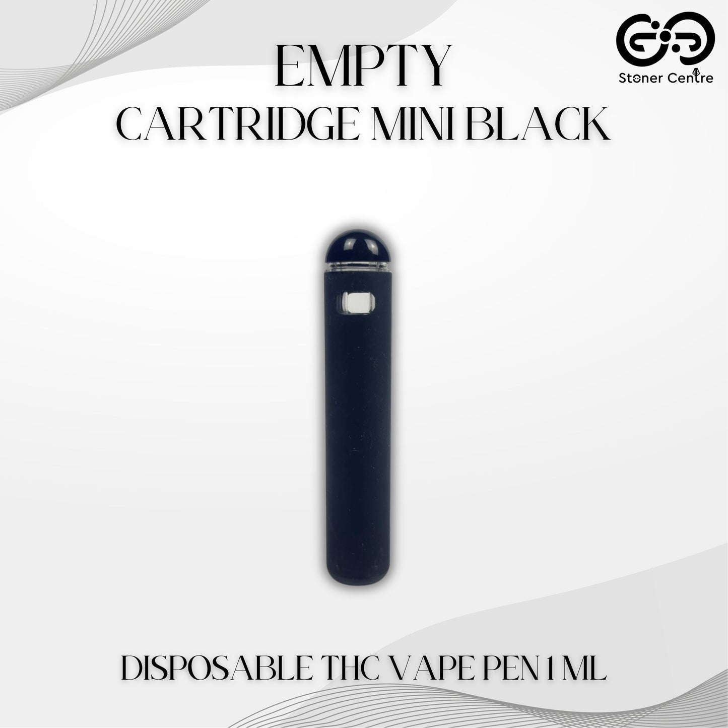 EMPTY CARTRIDGE | MINI BLACK DISPOSABLE THC VAPE PEN 1ML