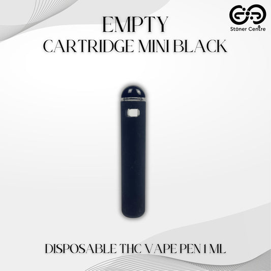 EMPTY CARTRIDGE | MINI BLACK DISPOSABLE THC VAPE PEN 1ML