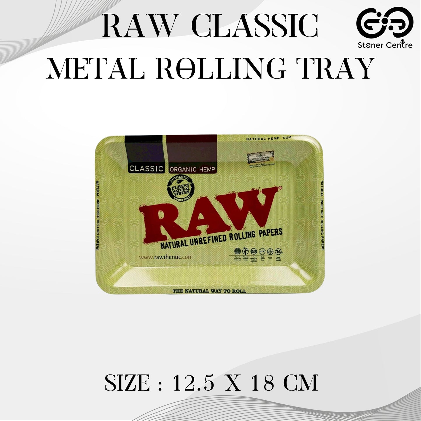 TRAY | RAW TRAY METAL - CLASSIC MINI SIZE : 12.5X18 CM