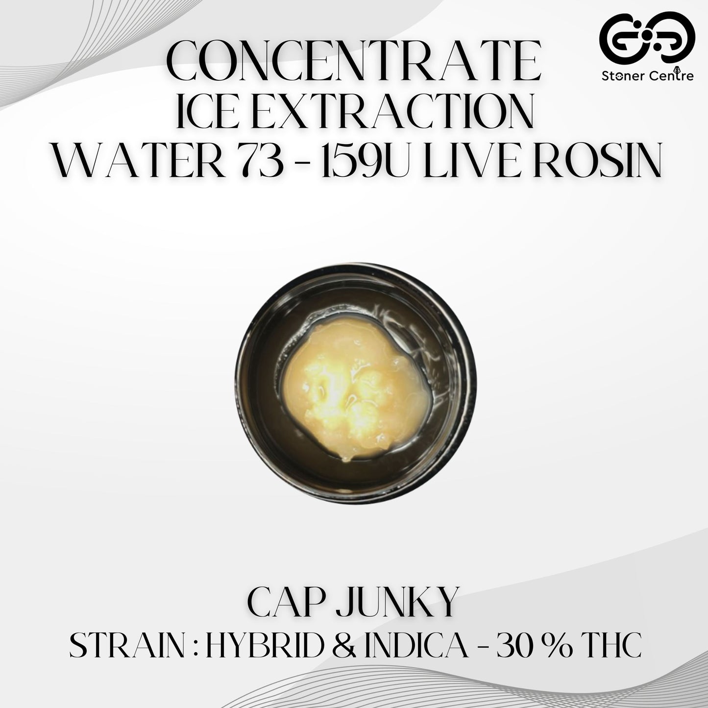 CONCENTRATE - ICE EXTRACTION WATER 73 - 159U LIVE ROSIN | CAP JUNKY