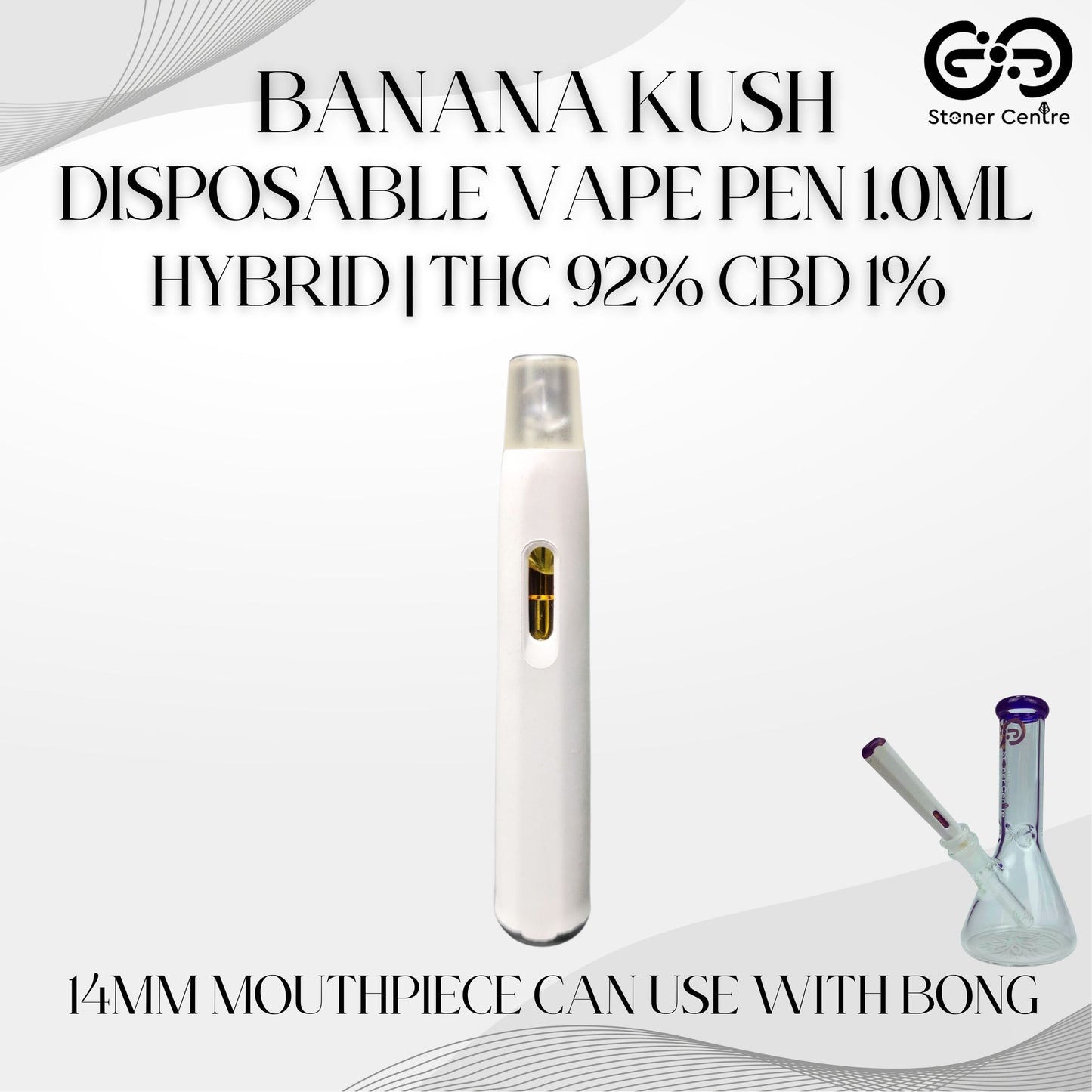 DISPOSABLE VAPE PEN 1.0ML | BANANA KUSH : HYBRID