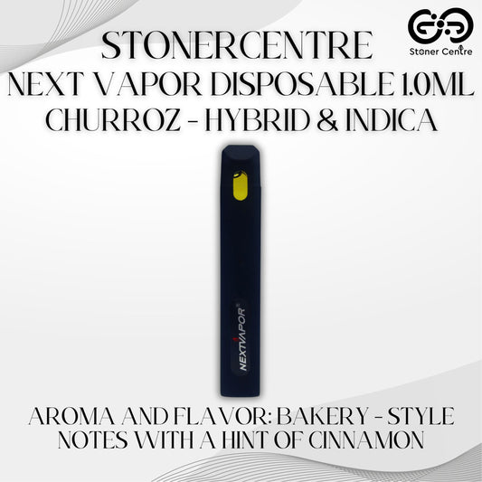 STONERCENTRE | NEXT VAPOR DISPOSABLE 1.0ML | CHURROZ - HYBRID & INDICA