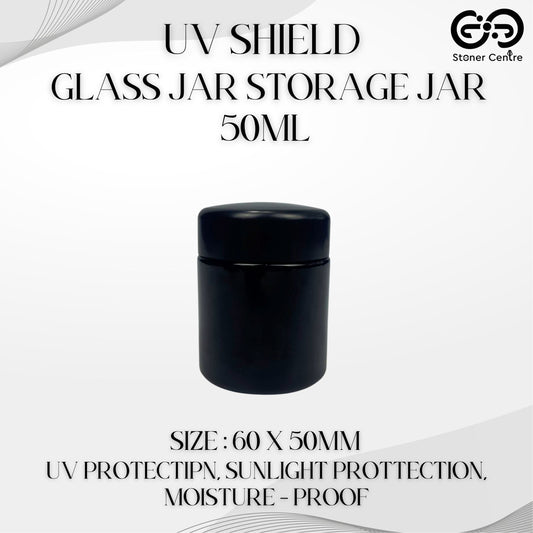 GLASS JAR | UV SHIELD GLASS JAR STORAGE JAR 50ML