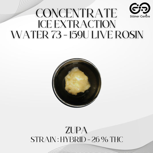 CONCENTRATE - ICE EXTRACTION WATER 73 - 159U LIVE ROSIN | ZUPA