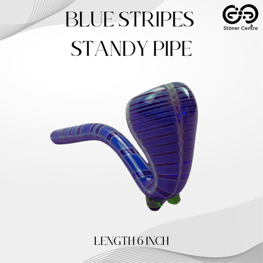 PIPE | BLUE STRIPES STANDY PIPE 6 INCH