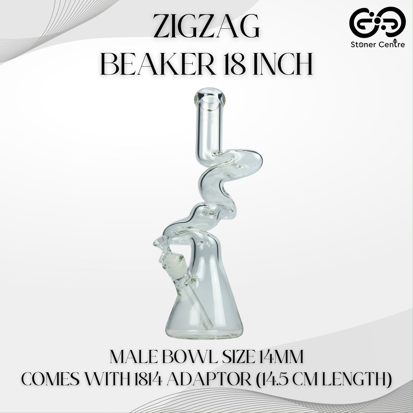 Glass Bong | ZIGZAG BEAKER 18 INCH