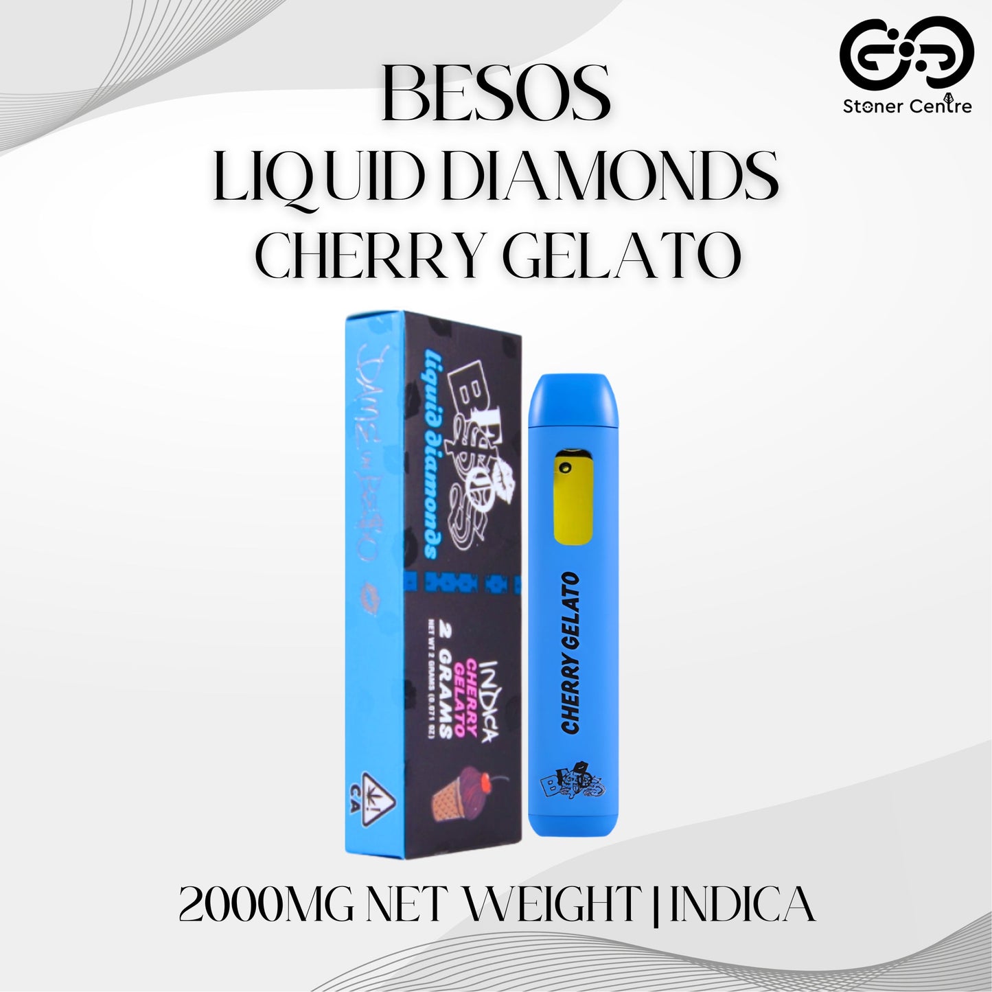 BESOS - LIQUID DIAMONDS 2.0ML | CHERRY GELATO : INDICA