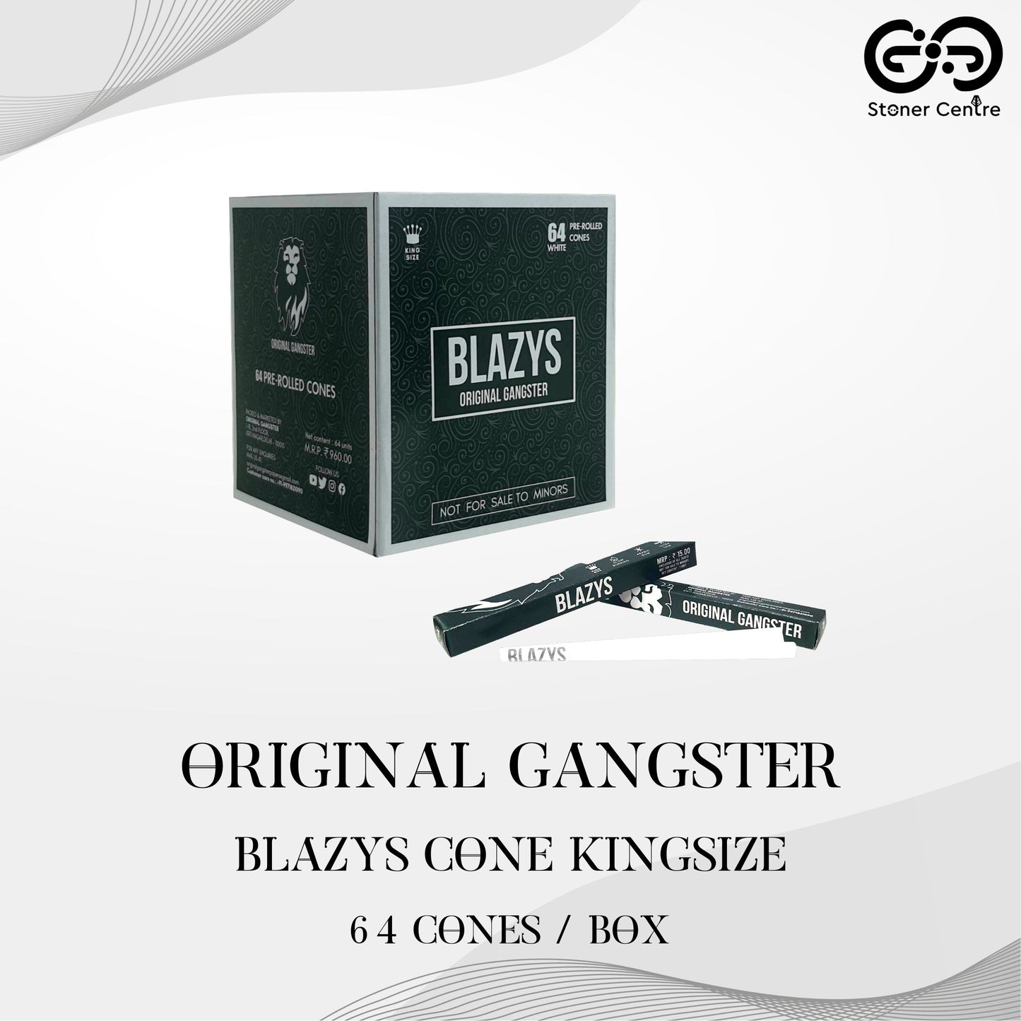 ROLLING PAPER | ORIGINAL GANGSTER BLAZYS CONE KINGSIZE