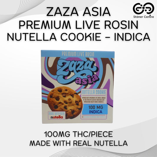 ZAZA ASIA | PREMIUM LIVE ROSIN NUTELLA COOKIE - INDICA | 100MG THC/PIECE