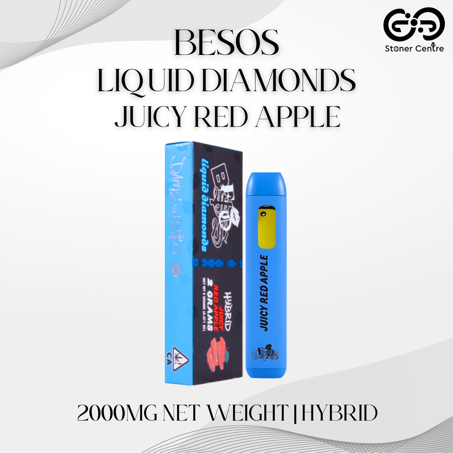 BESOS - LIQUID DIAMONDS 2.0ML | JUICY RED APPLE : HYBRID