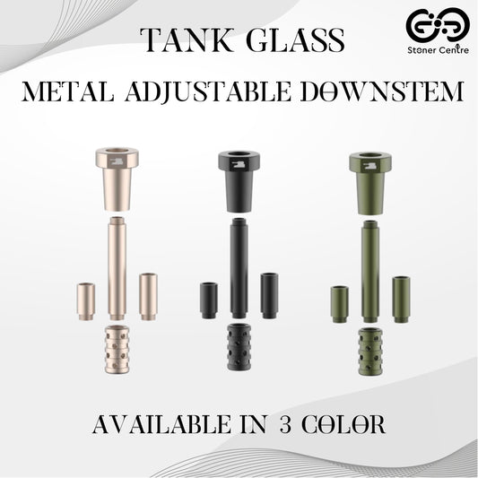 GLASS TUBE | TANK GLASS METAL ADJUSTABLE DOWNSTEM