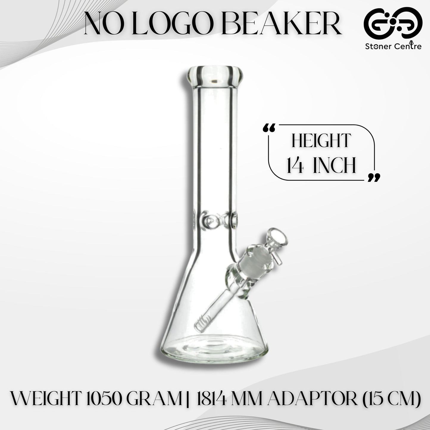 Glass Bong | NO LOGO BEAKER 14 INCH