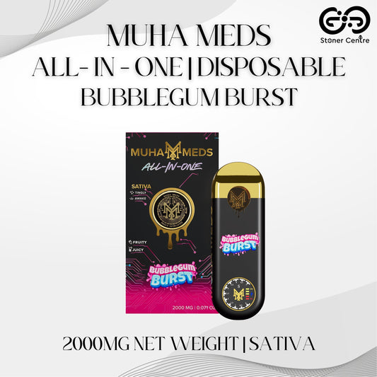 MUHA MEDS ALL - IN - ONE DISPOSABLE 2.0MG | BUBBLEGUM BURST : SATIVA