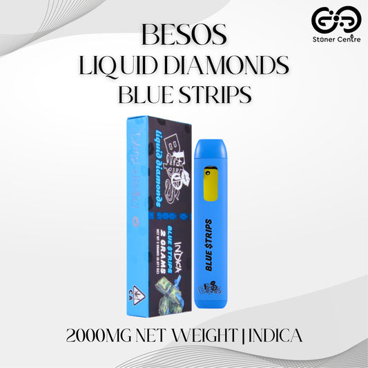 BESOS - LIQUID DIAMONDS 2.0ML | BLUE STRIPS : INDICA