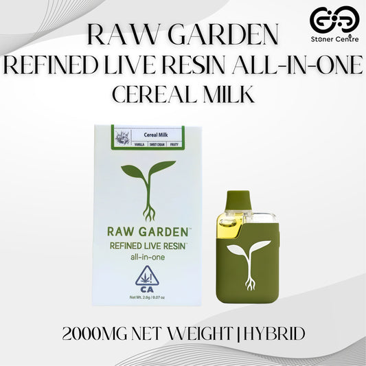 RAW GARDEN - REFINED LIVE RESIN ALL-IN-ONE 2.0ML | CEREAL MILK : HYBRID