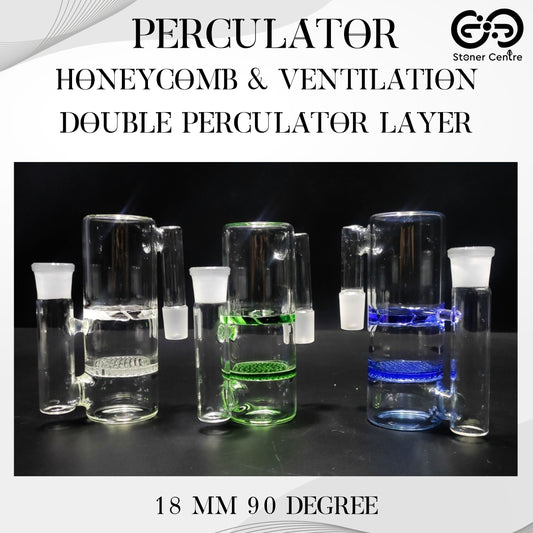 PERCULATOR | HONEYCOMB & VENTILATION 18 MM 90 DEGREE DOUBLE PERCULATOR LAYER