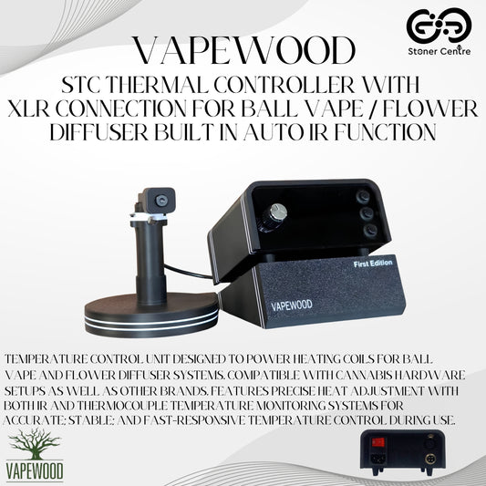 VAPEWOOD | STC THERMAL CONTROLLER WITH XLR CONNECTION FOR BALL VAPE / FLOWER DIFFUSER BUILT IN AUTO IR FUNCTION