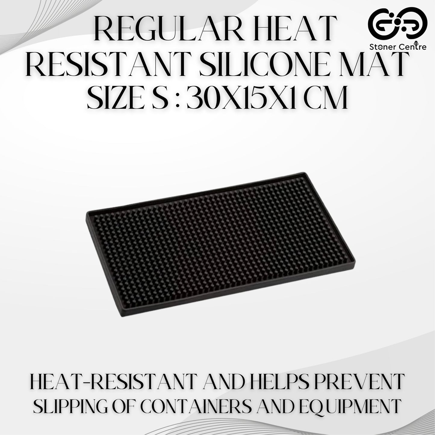 REGULAR HEAT RESISTANT SILICONE MAT SIZE S: 30x15x1 CM