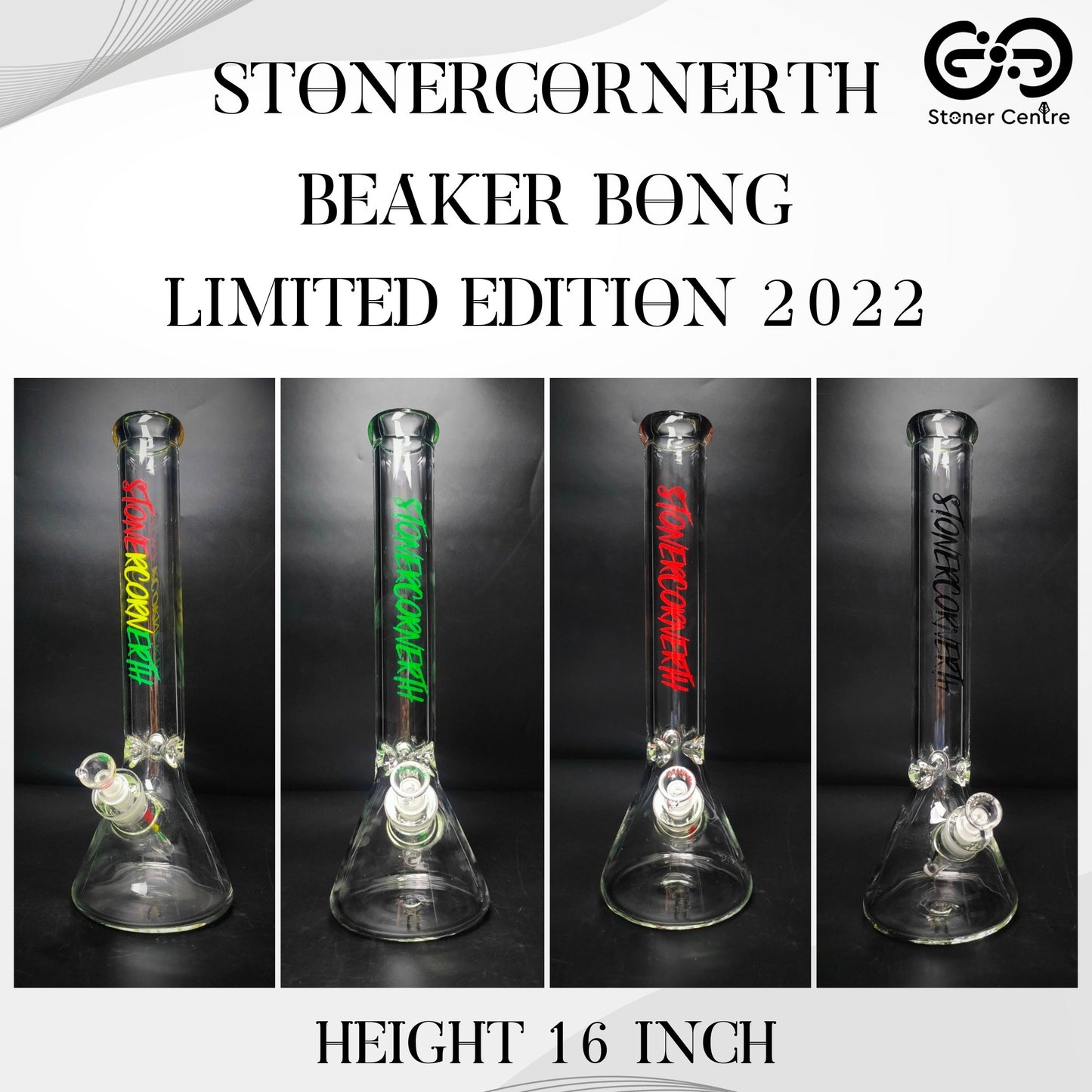Glass Bong | STONERCORNERTH BEAKER BONG - LIMITED EDITION 2022 16 INCH