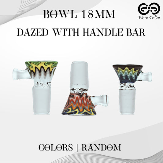 GLASS BOWL | DAZED WITH HANDLE BAR 18MM