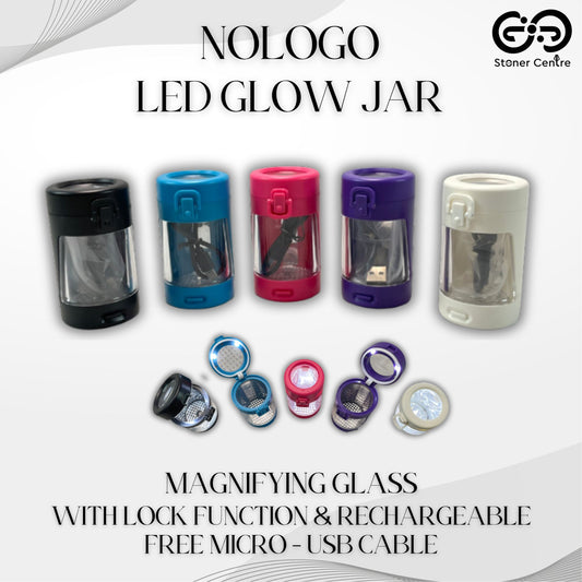 NOLOGO LED GLOW JAR WITH MAGNIFYING GLASS